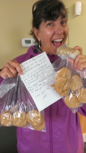 Sherry with her birthday cookies!